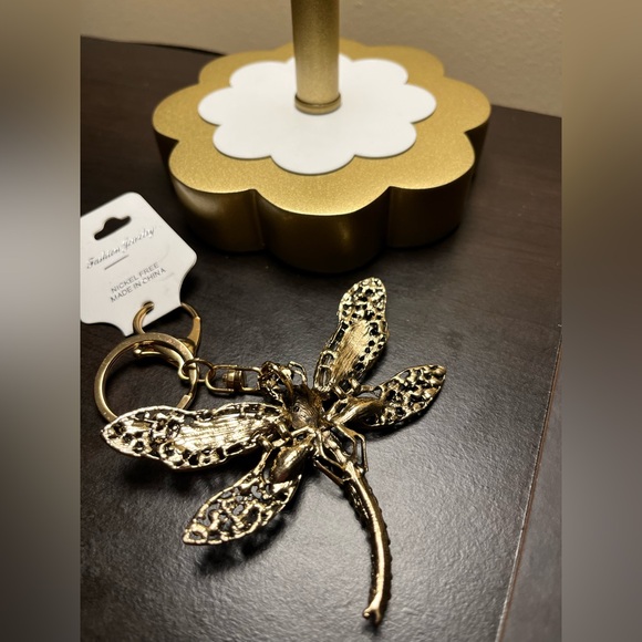 Pink Dragonfly Key Chain/Bag Charm - Picture 3 of 4